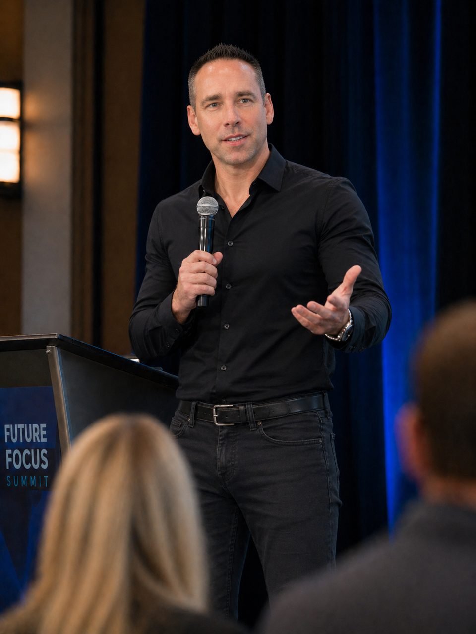 Greg Inozemcev speaking at the Future Focus Summit